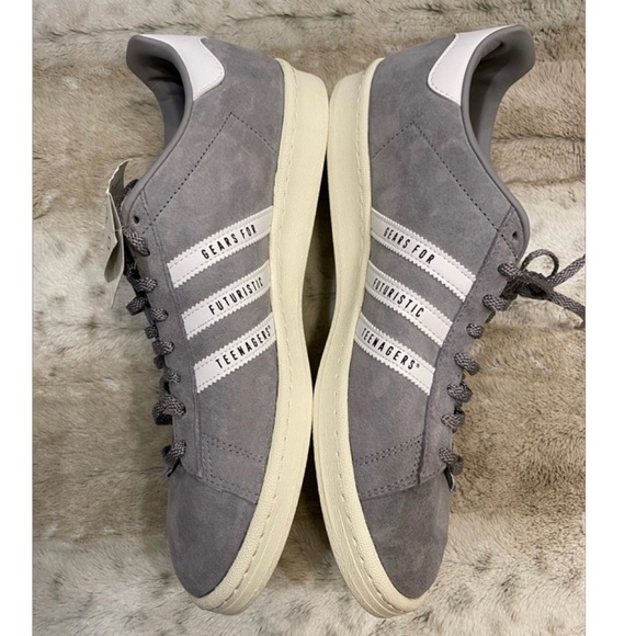 NWT Adidas🔥Automatic Campus Human Made Mens Casual Shoes Grey / Cloud White - Picture 6 of 16